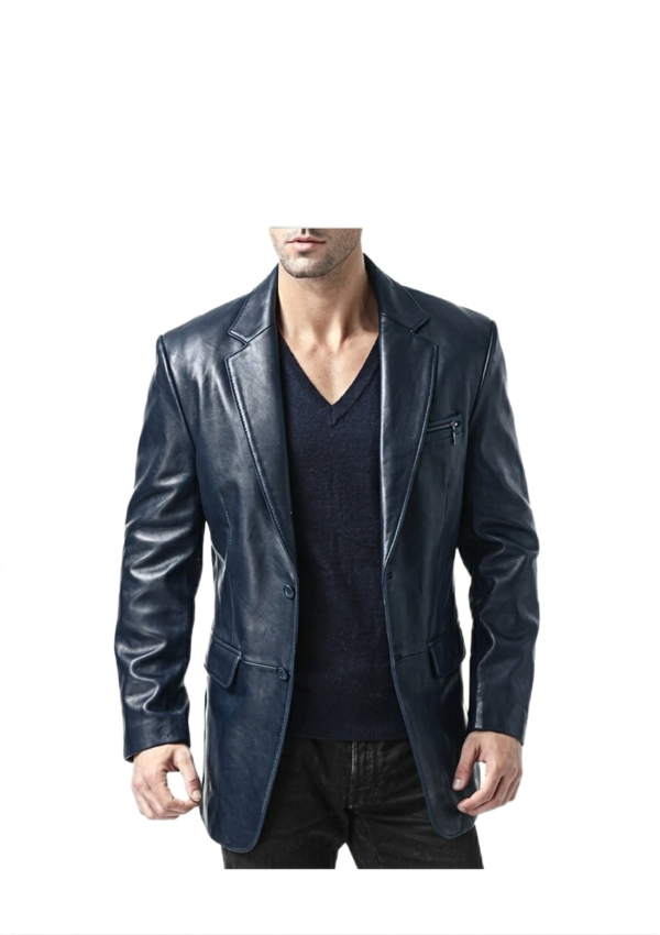 Abrigo Hombre Blazer Cremallera Pecho