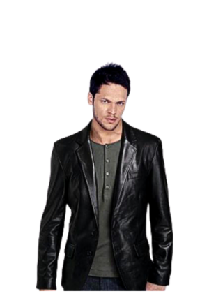 ABR_NG_HO_09 Abrigo Hombre Blazer Slim Minimalista