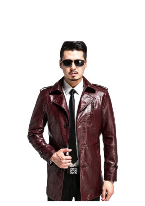 ABR_VT_HO_01 Abrigo Hombre Estilo Trench Charreteras