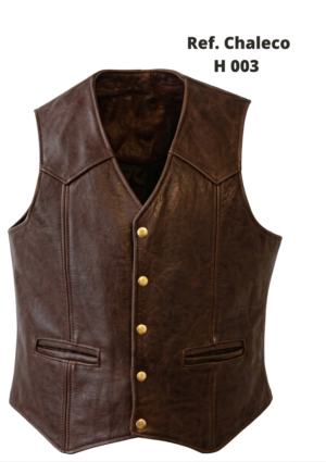 Chaleco Hombre Estilo Clasico Botones Dorados