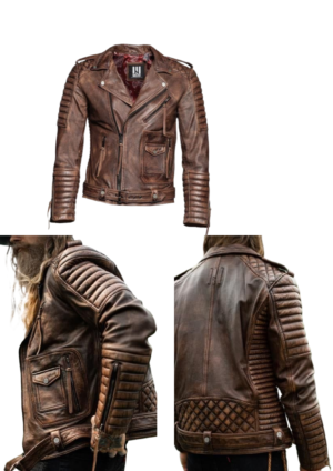 CHAM_MO_HO_10 Chamarra Hombre estilo biker utilitaria