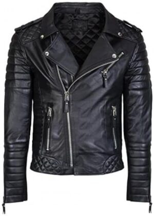 CHAM_NG_HO_17 Chamarra hombre estilo racer con paneles acolchados