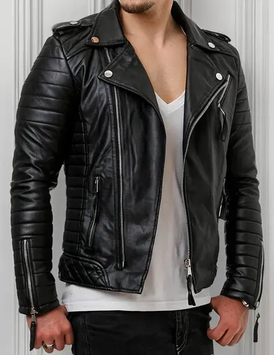 CHAM_NG_HO_21 Chamarra hombre estilo deportivo con hombros acolchados