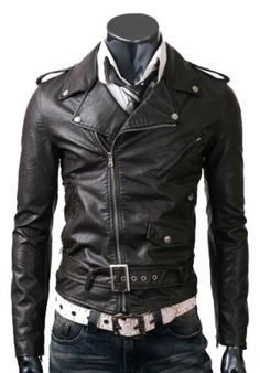 CHAM_NG_HO_25 Chamarra hombre slim fit con hebilla y cierre lateral