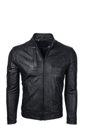 DEG_NG_HO_02 Chaqueta Hombre Estilo Motociclista Minimalista