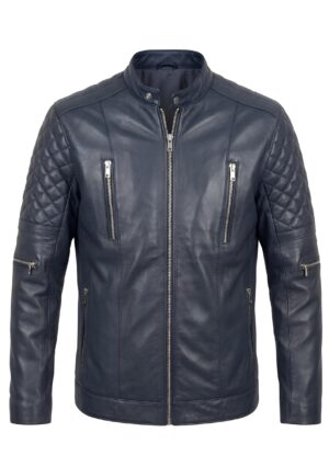 INF_AO_HO_08 Chaqueta casual hombre con hombros acolchados y bolsillos con cremallera