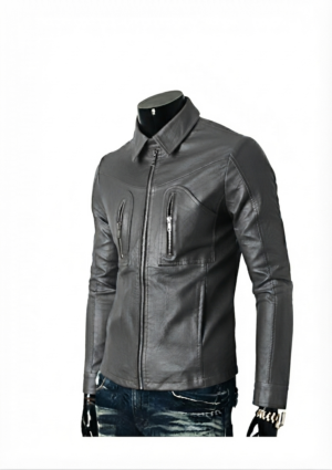 Chaqueta casual hombre con bolsillos frontales abombados