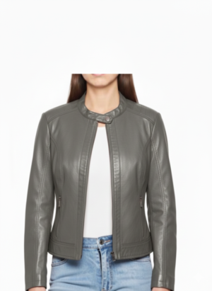 Informal dama cuello mao con broche