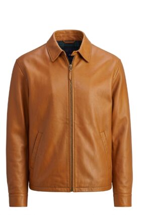 INF_MI_HO_06 Chaqueta informal hombre con solapa clásica y cierre frontal