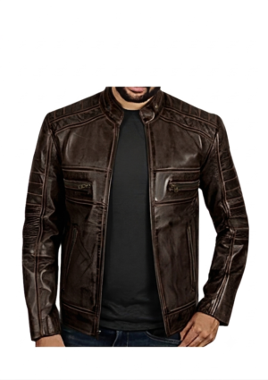 INF_MO_HO_30 Chaqueta informal hombre con hombros acolchados y cremalleras