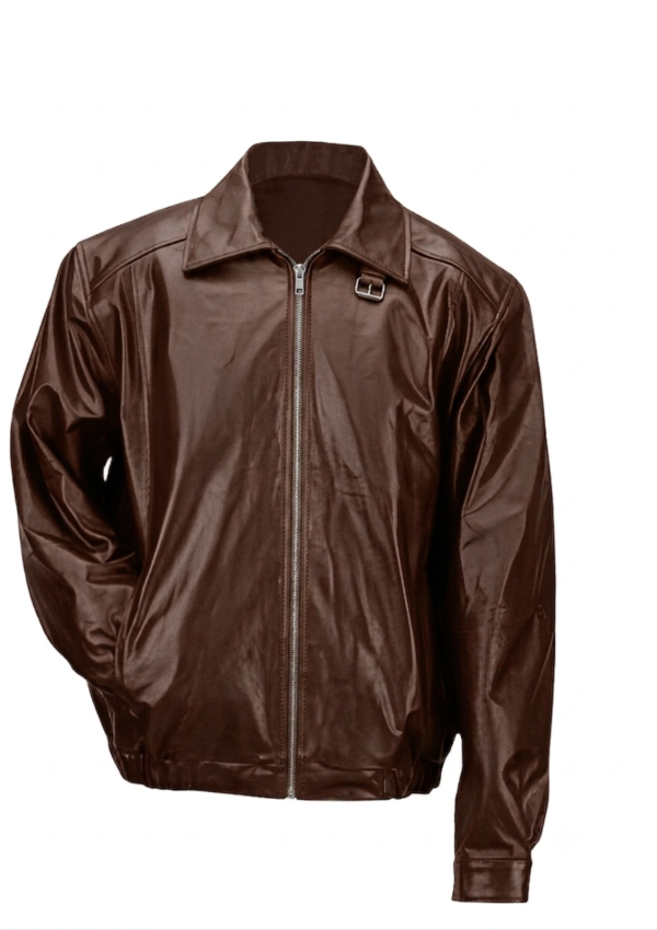 INF_MO_HO_47 Chaqueta informal hombre con cuello camisero y hebilla lateral