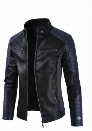 INF_NG_HO_01 Chaqueta informal hombre con hombros acolchados y cremalleras