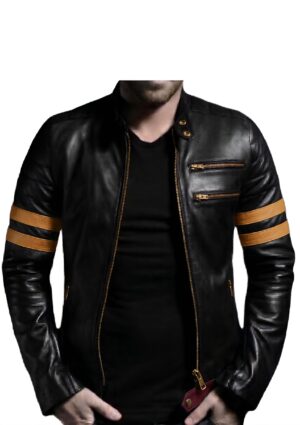 INF_NG_HO_07 Chaqueta casual hombre con franjas en las mangas y cremalleras
