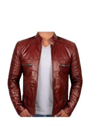 INF_RO_HO_36 Chaqueta informal caballero con bolsillos frontales con cremallera horizontal