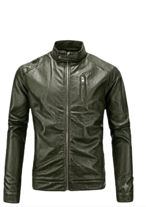 Chaqueta casual hombre con cremallera central metálica y bolsillo vertical en el pecho