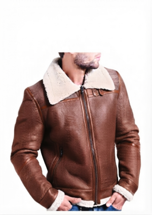 Chaqueta ovejera hombre cremallera central metálica