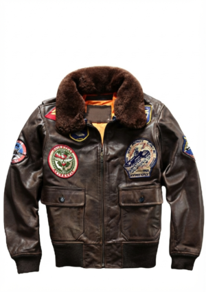 OVE_MO_HO_43 Chaqueta ovejera hombre estilo militar con parches