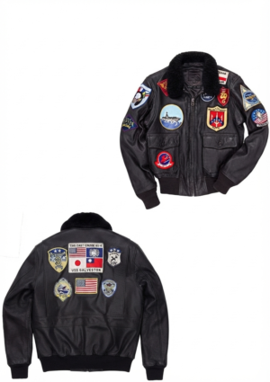 OVE_NG_HO_45 Chaqueta ovejera hombre estilo aviador con parches